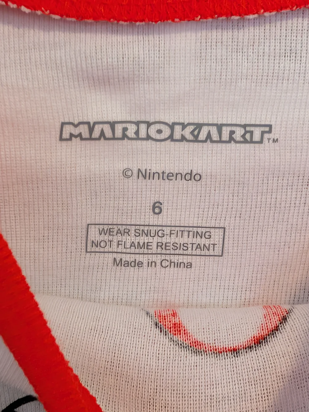 Nintendo Mario Kart Kids Long-Sleeve Cotton Pajama Matching Set 4 Pieces Size 6
